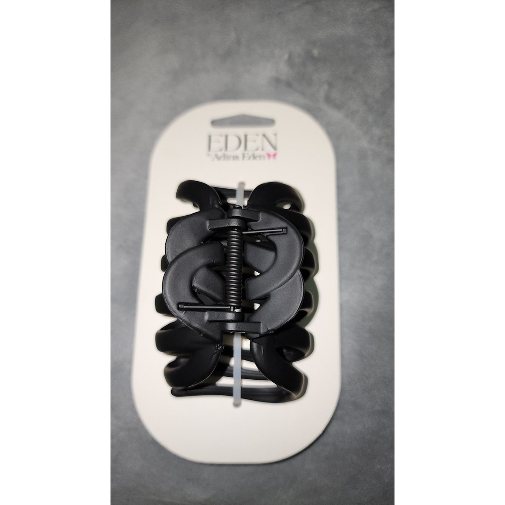 Eden by Adina Eden Octopus-style Soft Touch Matte Black Claw Clip